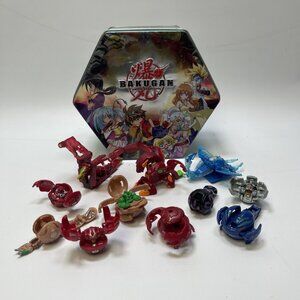 Bakugan Battle Brawlers Lot +10 Pieces Figures With Original Bakugan Metal Case
